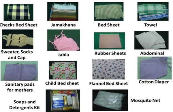 Karnataka Madilu Kit Scheme Item List