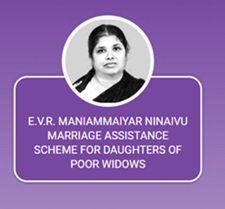 E.V.R Maniammaiyar Ninaivu Marriage Assistance Scheme For Daughters Of Poor Widows Logo