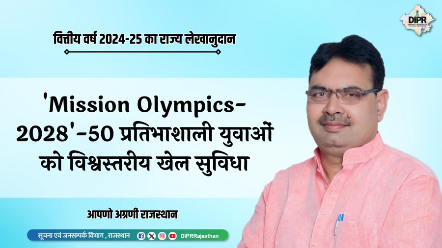 Rajasthan Mission Olympics-2028 Logo