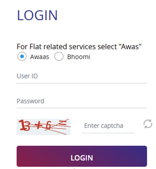 DDA Shramik Awaas Yojana Login