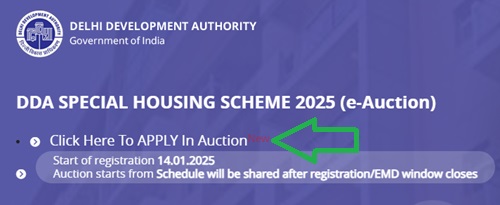 DDA Special Housing Scheme Apply Link