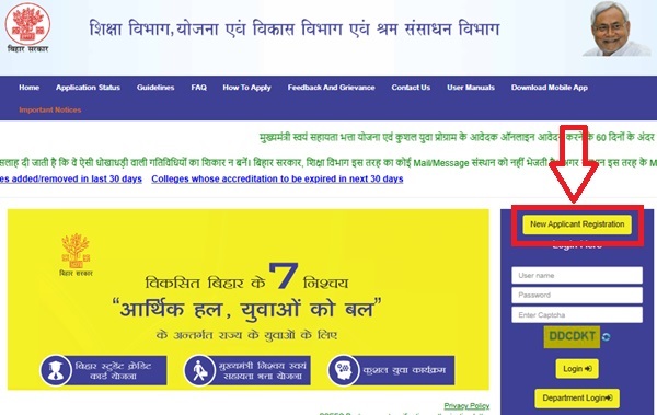 Mukhyamantri Nischay Swayam Sahayata Bhatta Yojana Registration