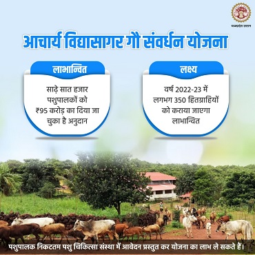 Madhya Pradesh Acharya Vidhyasagar Gau Samavardhan Yojana Information