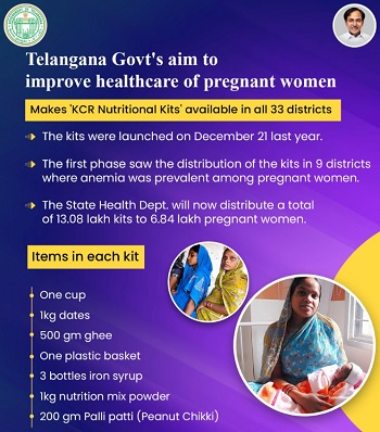 Telangana KCR Nutrition Kit Scheme Benefits